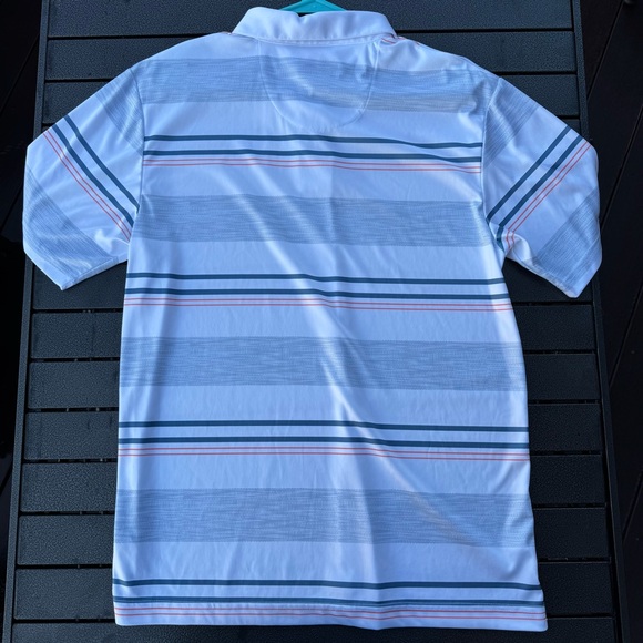 Jack Nicklaus Classic Men's Striped Polo Shirt - Blue and White - Picture 2 of 5